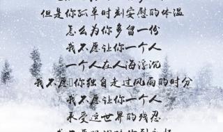 我不愿让你一个人歌词